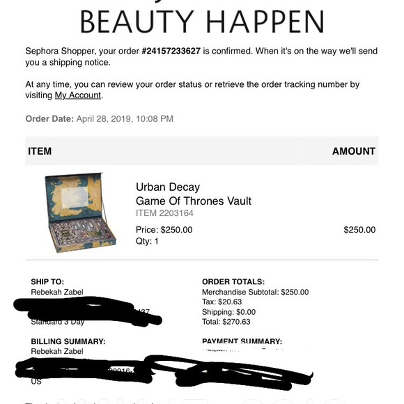 100% Authentic Urban Decay GOT Vault ! π€βοΈπ - Picture 7 of 7